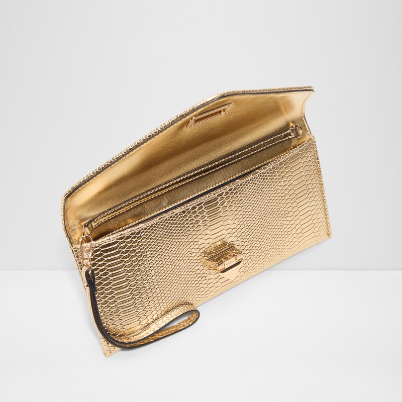 Aldo pismo torbica za nošenje u ruci ili na ramenu IILIANA SYN MIX MAT - zlatna 3