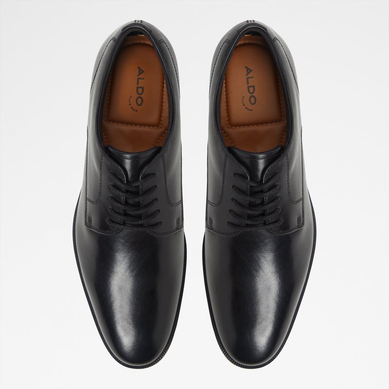 Aldo derby cipele INTANJAY-IN LEA SMOOTH - crna 5