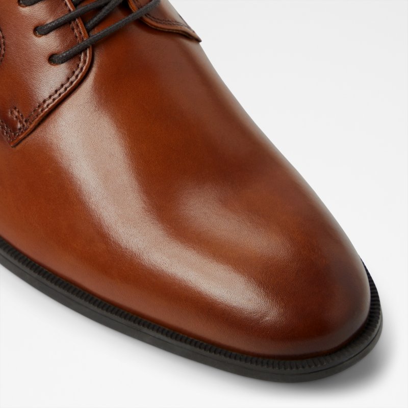 Aldo derby cipele INTANJAY-IN LEA SMOOTH - smeđa 4