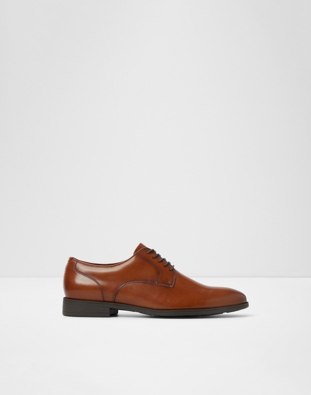 Aldo derby cipele INTANJAY-IN LEA SMOOTH - smeđa