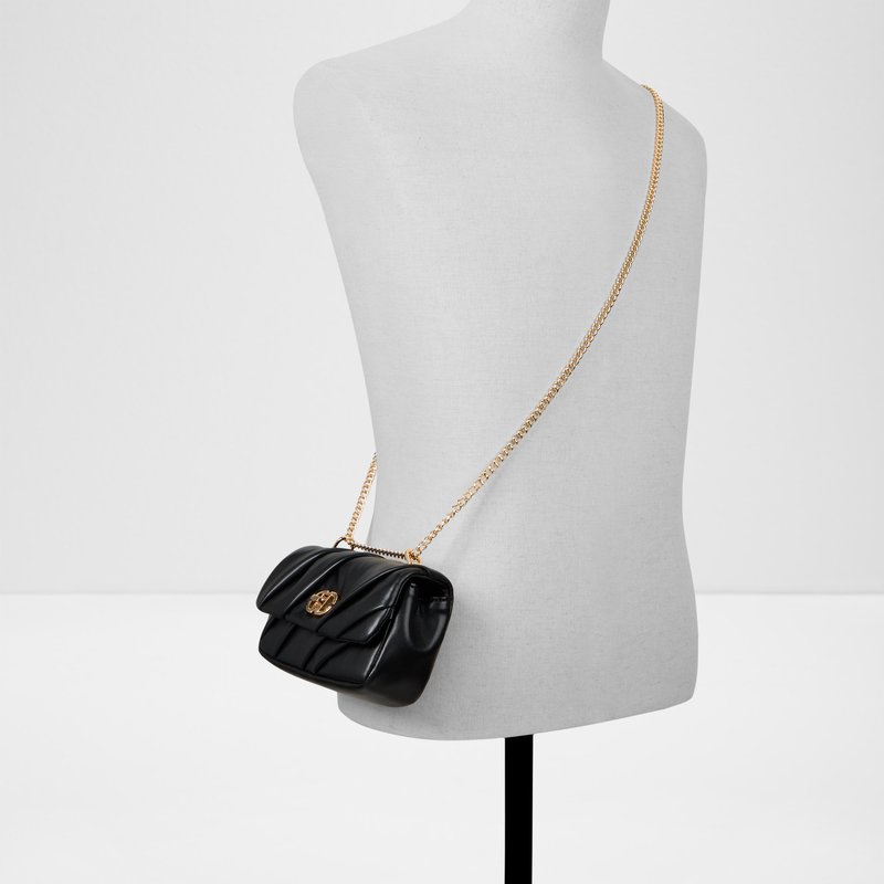 Aldo torbica za nošenje na ramenu ISALEA SYN MIX MAT - crna 3