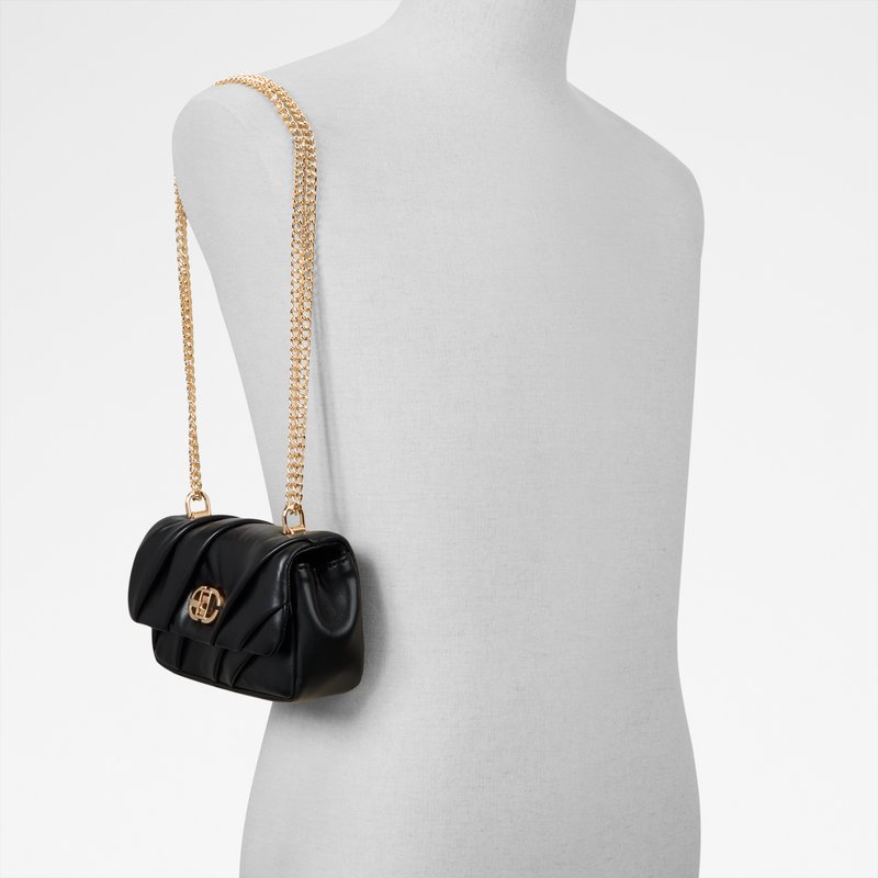 Aldo torbica za nošenje na ramenu ISALEA SYN MIX MAT - crna 4