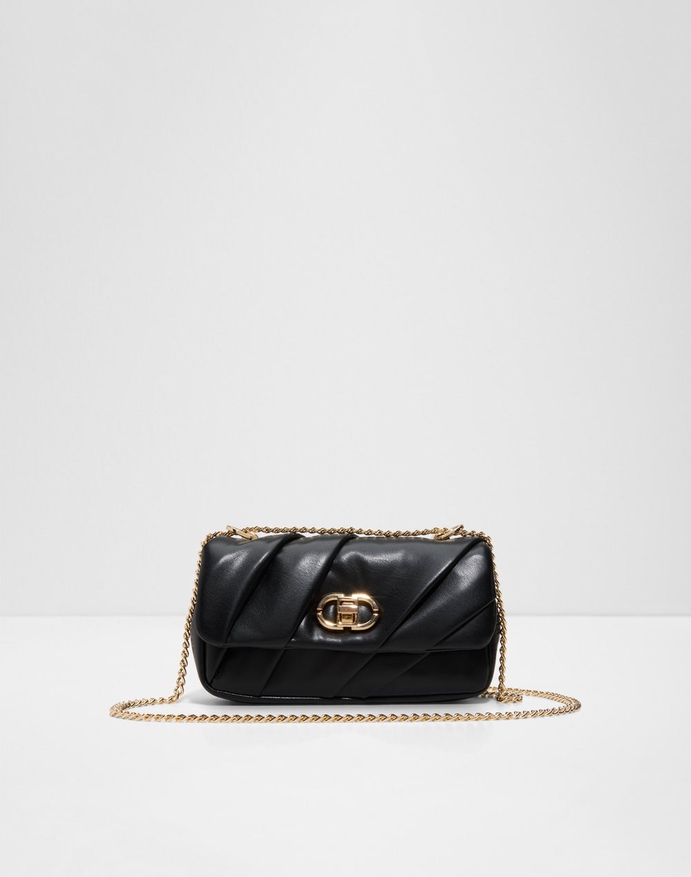 Aldo torbica za nošenje na ramenu ISALEA SYN MIX MAT - crna