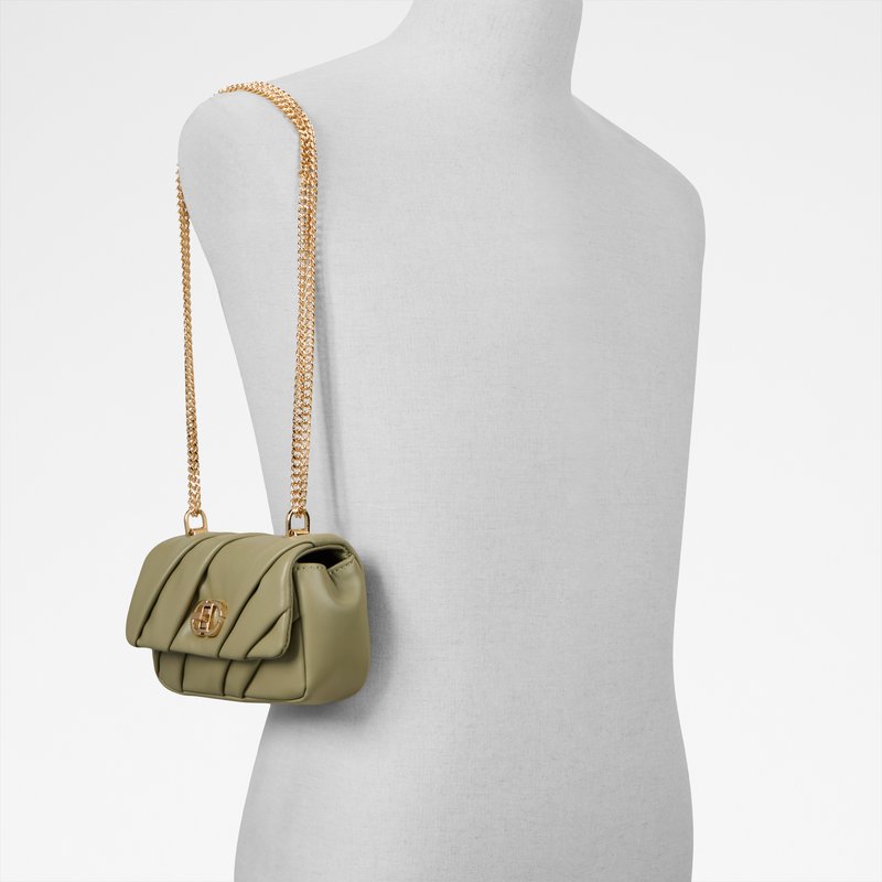 Aldo torbica za nošenje na ramenu ISALEA SYN MIX MAT - zelena 4