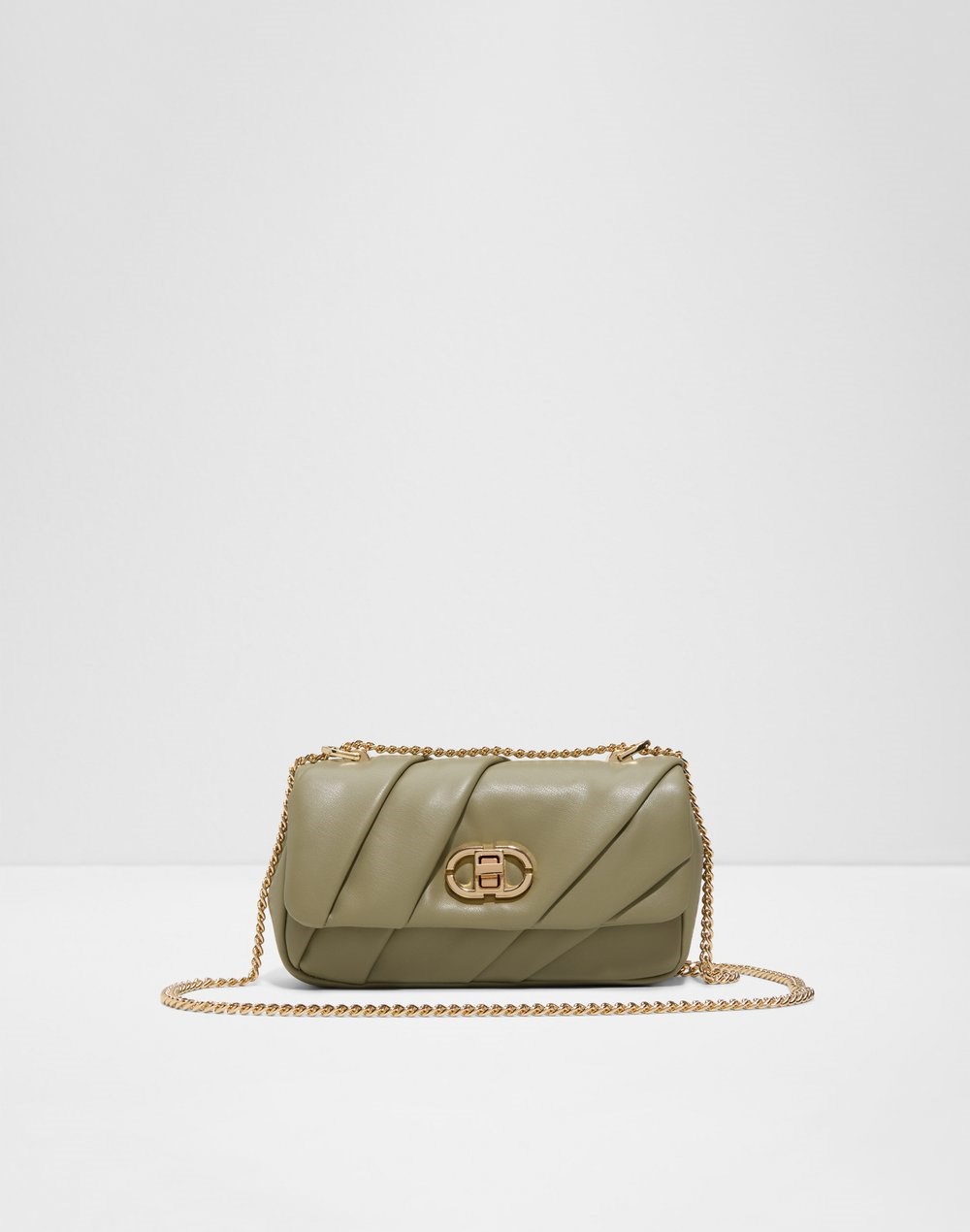 Aldo torbica za nošenje na ramenu ISALEA SYN MIX MAT - zelena