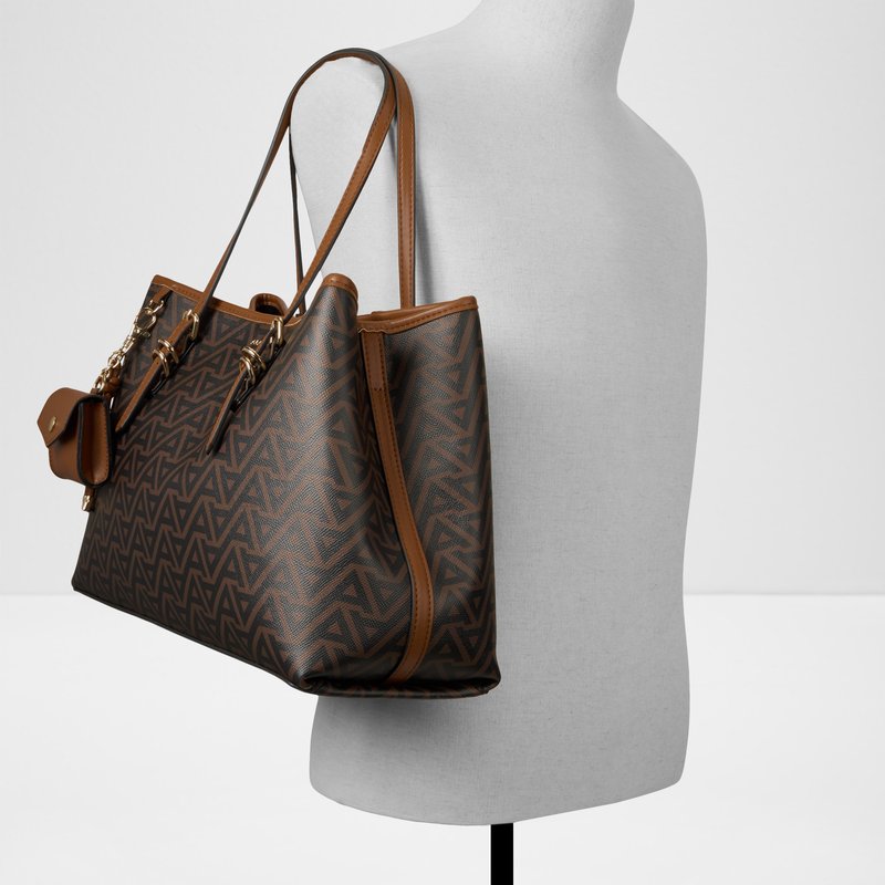 Aldo satchel torba za nošenje na ramenu ISEDRA SYN MIX MAT - smeđa 3