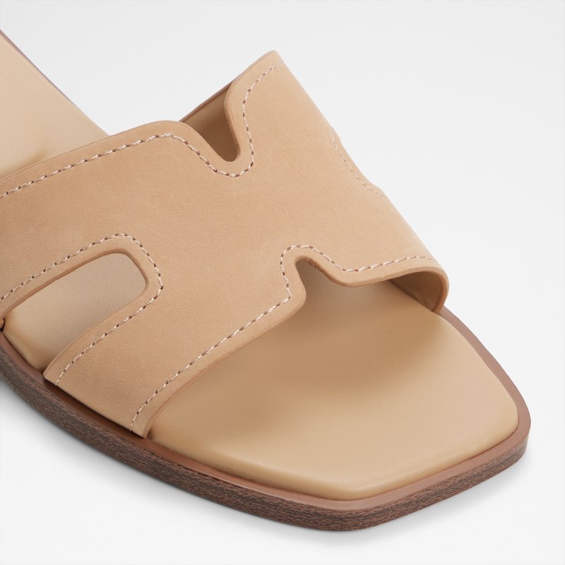 Aldo ravne natikače ITSANDAL LEA NUBUCK - bež 4