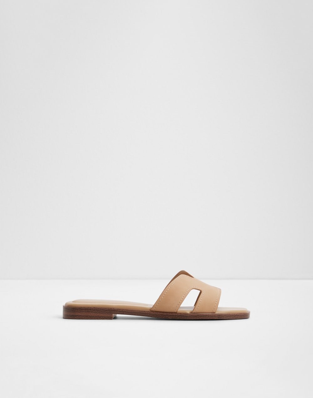 Aldo ravne natikače ITSANDAL LEA NUBUCK - bež