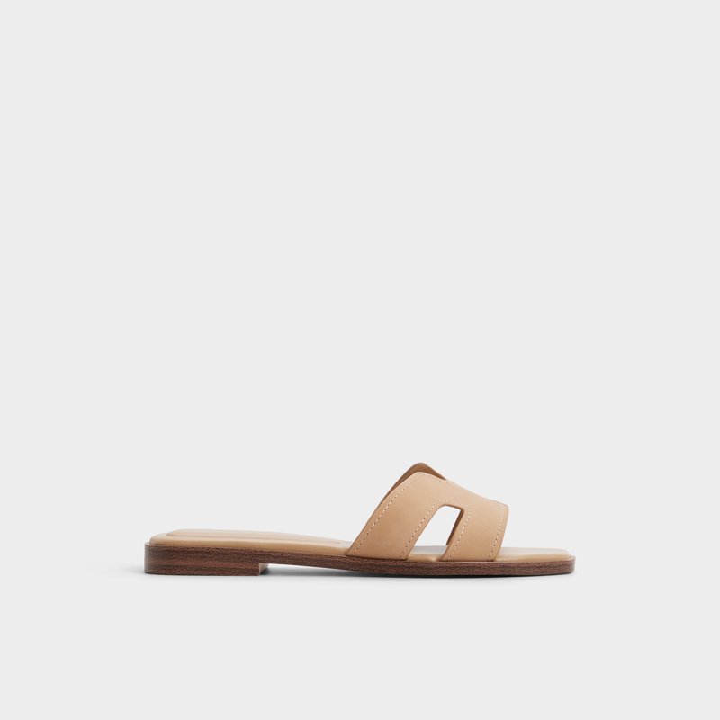 Aldo ravne natikače ITSANDAL LEA NUBUCK - bež 1