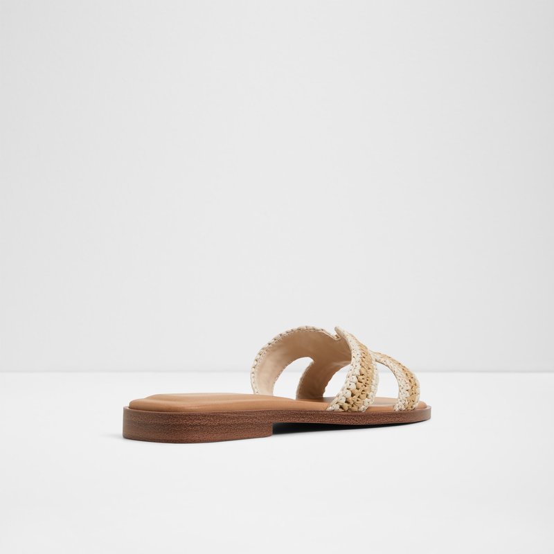 Aldo ravne natikače ITSANDAL TEX RAFFIA - bež 2