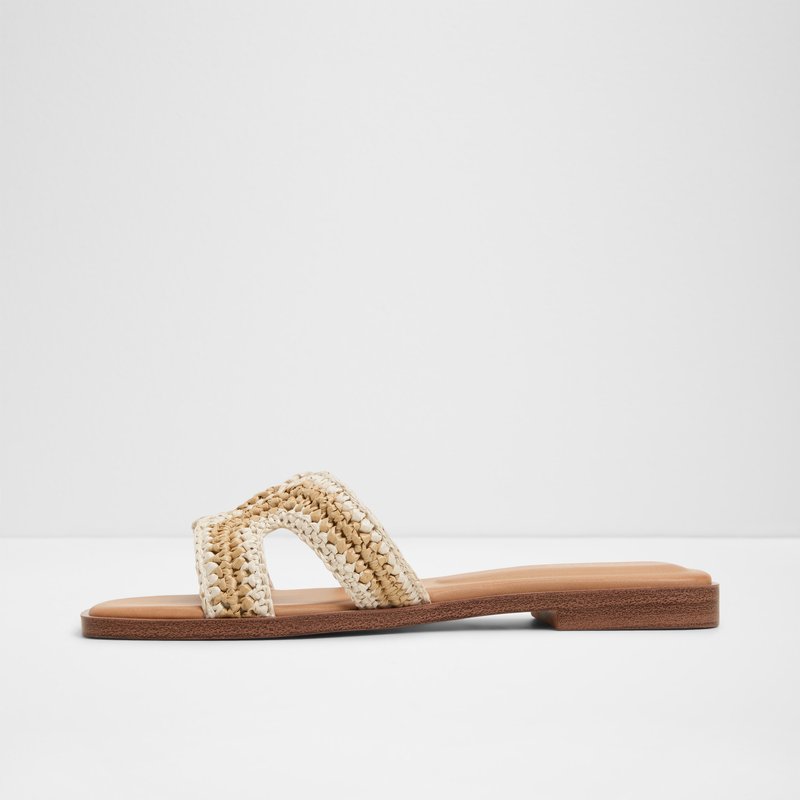 Aldo ravne natikače ITSANDAL TEX RAFFIA - bež 5