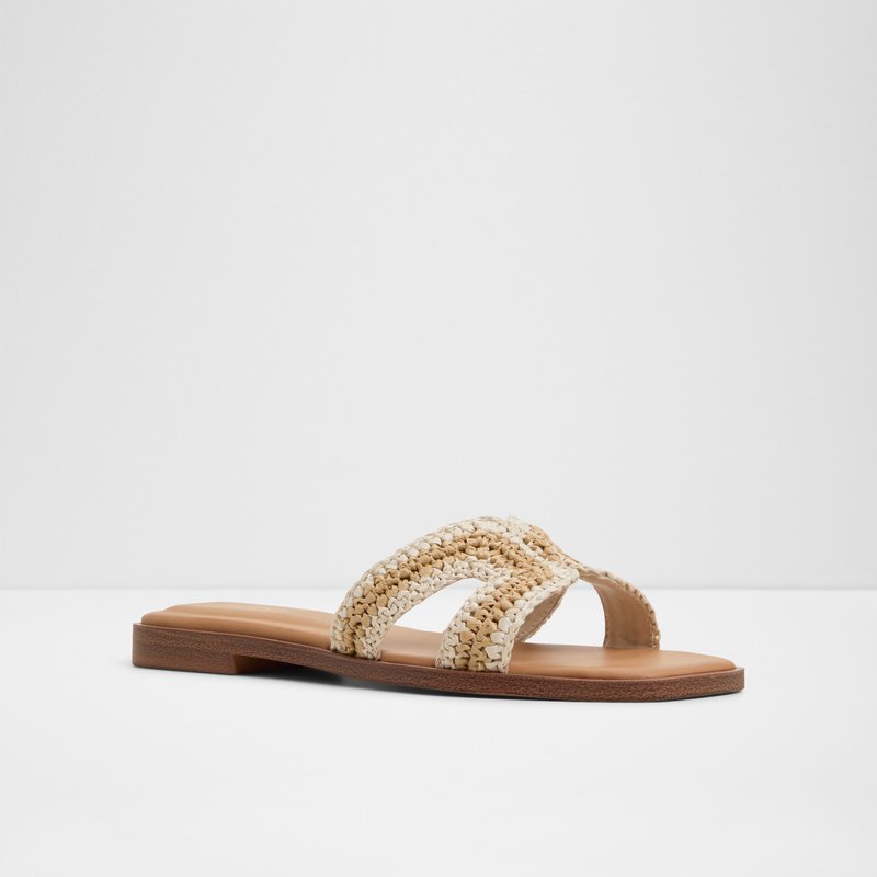 Aldo ravne natikače ITSANDAL TEX RAFFIA - bež 3