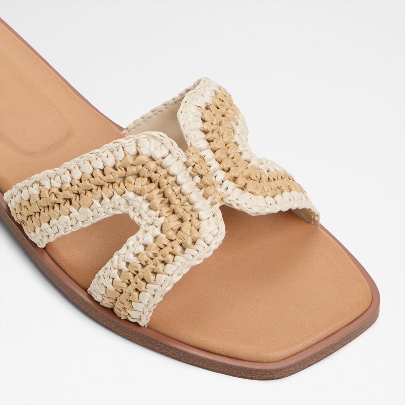 Aldo ravne natikače ITSANDAL TEX RAFFIA - bež 4
