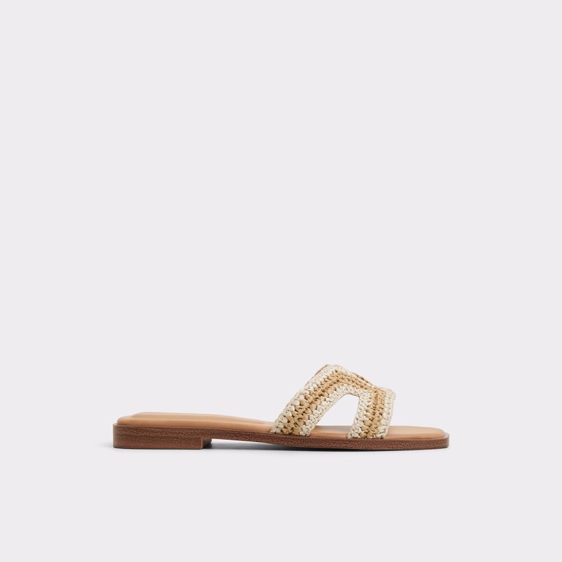 Aldo ravne natikače ITSANDAL TEX RAFFIA - bež 1