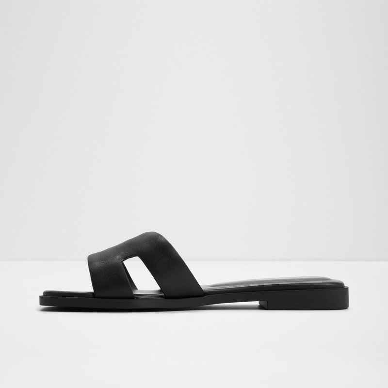 Aldo ravne natikače ITSANDAL LEA SMOOTH - crna 2