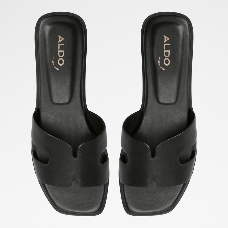 Aldo ravne natikače ITSANDAL LEA SMOOTH - crna 5