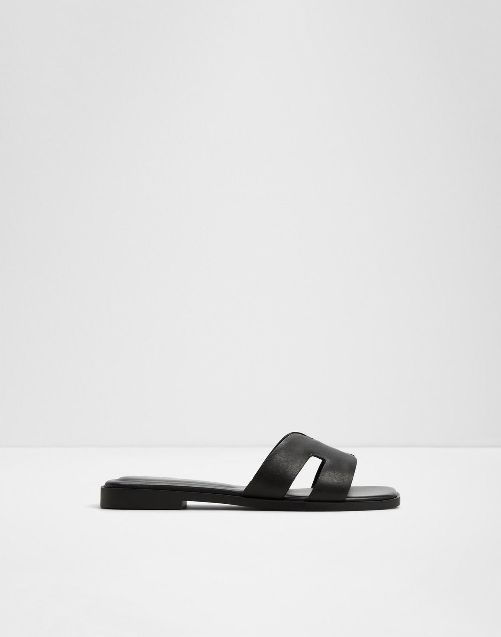 Aldo ravne natikače ITSANDAL LEA SMOOTH - crna