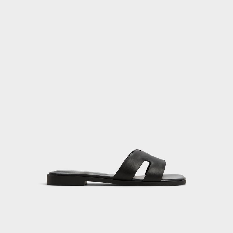 Aldo ravne natikače ITSANDAL LEA SMOOTH - crna 1