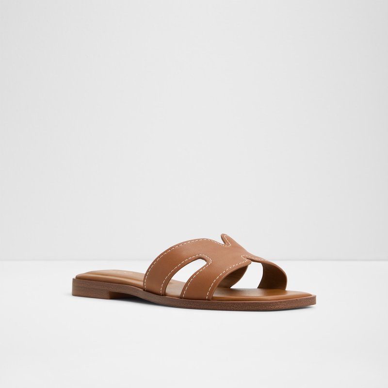 Aldo ravne natikače ITSANDAL LEA SMOOTH - smeđa 3