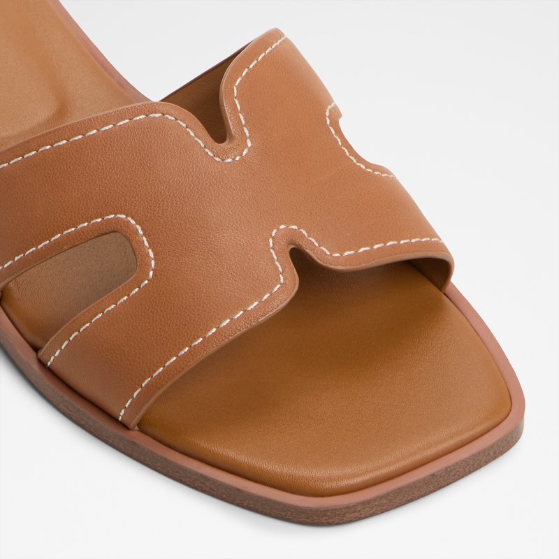 Aldo ravne natikače ITSANDAL LEA SMOOTH - smeđa 4