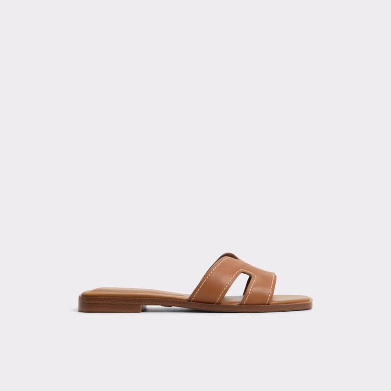 Aldo ravne natikače ITSANDAL LEA SMOOTH - smeđa 1