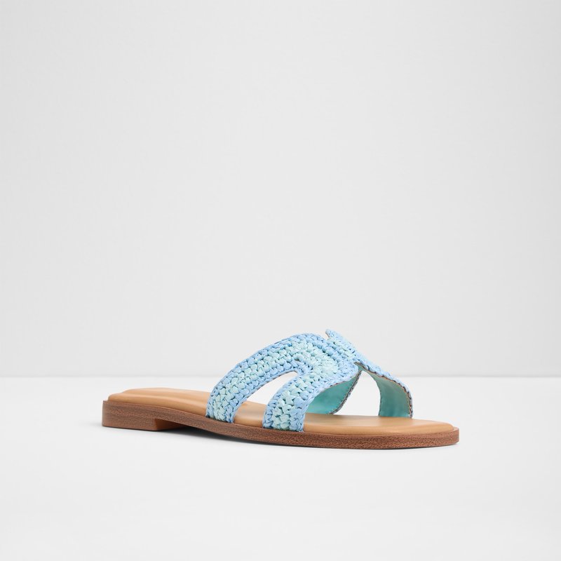 Aldo ravne natikače ITSANDAL TEX RAFFIA - plava 3