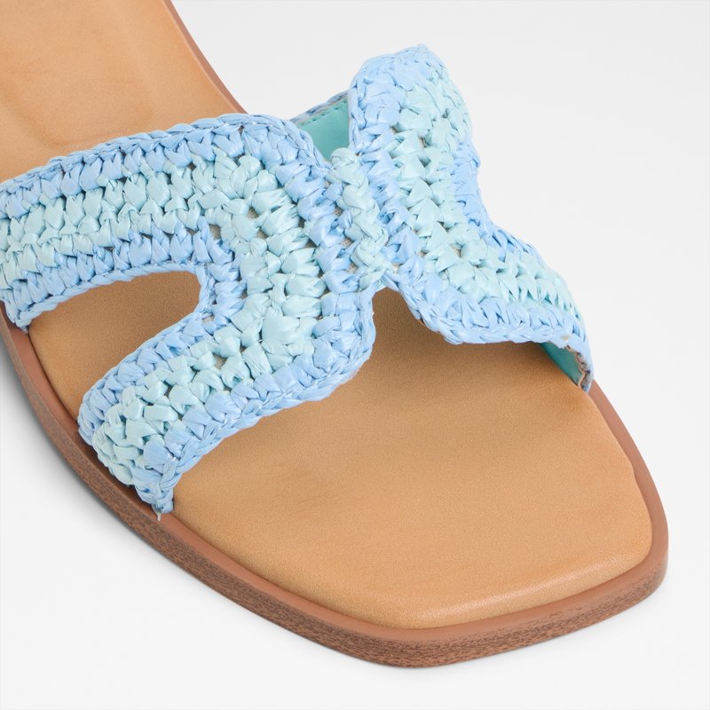 Aldo ravne natikače ITSANDAL TEX RAFFIA - plava 4