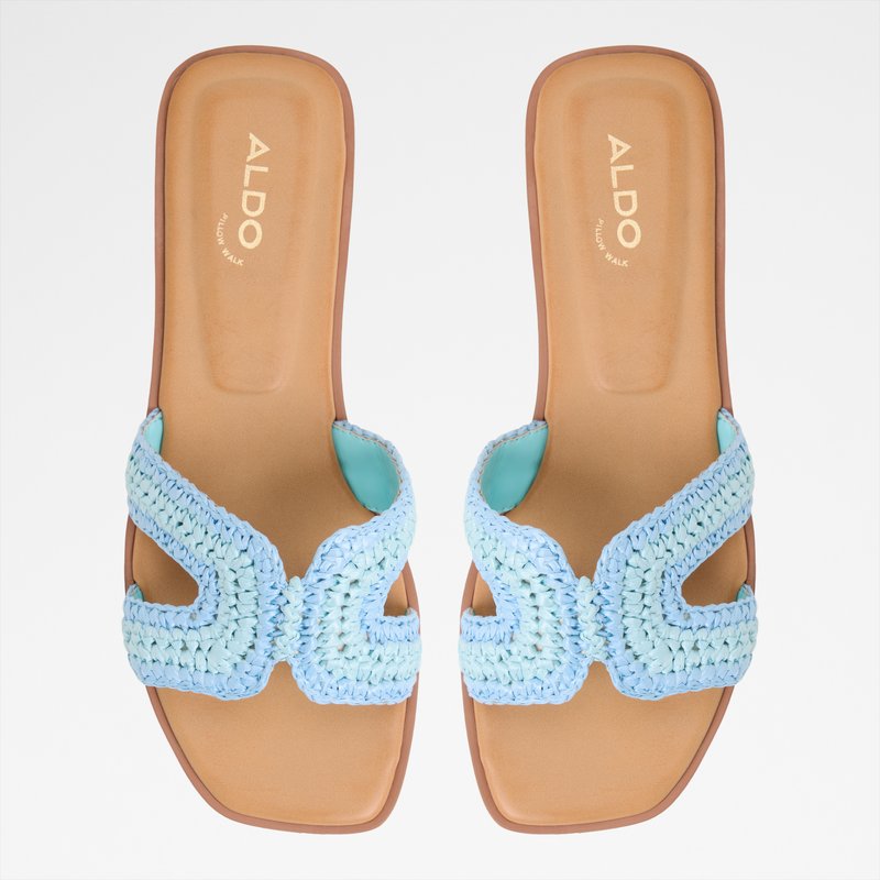 Aldo ravne natikače ITSANDAL TEX RAFFIA - plava 5