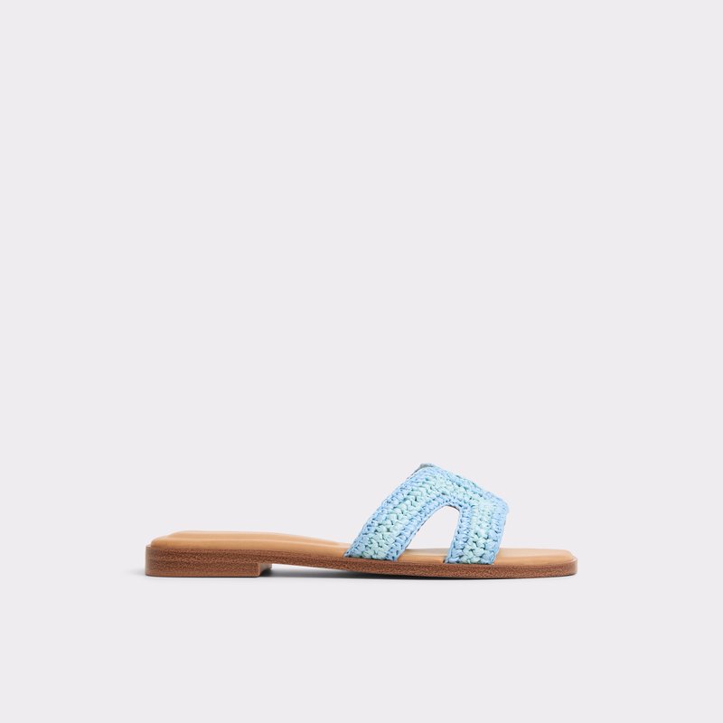 Aldo ravne natikače ITSANDAL TEX RAFFIA - plava 1