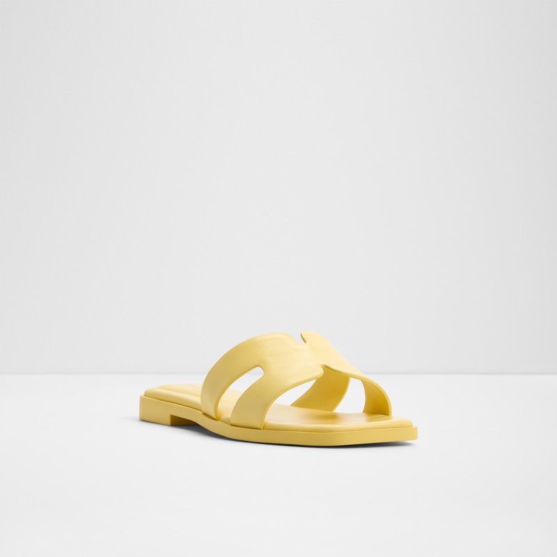 Aldo ravne natikače ITSANDAL LEA SMOOTH - žuta 4