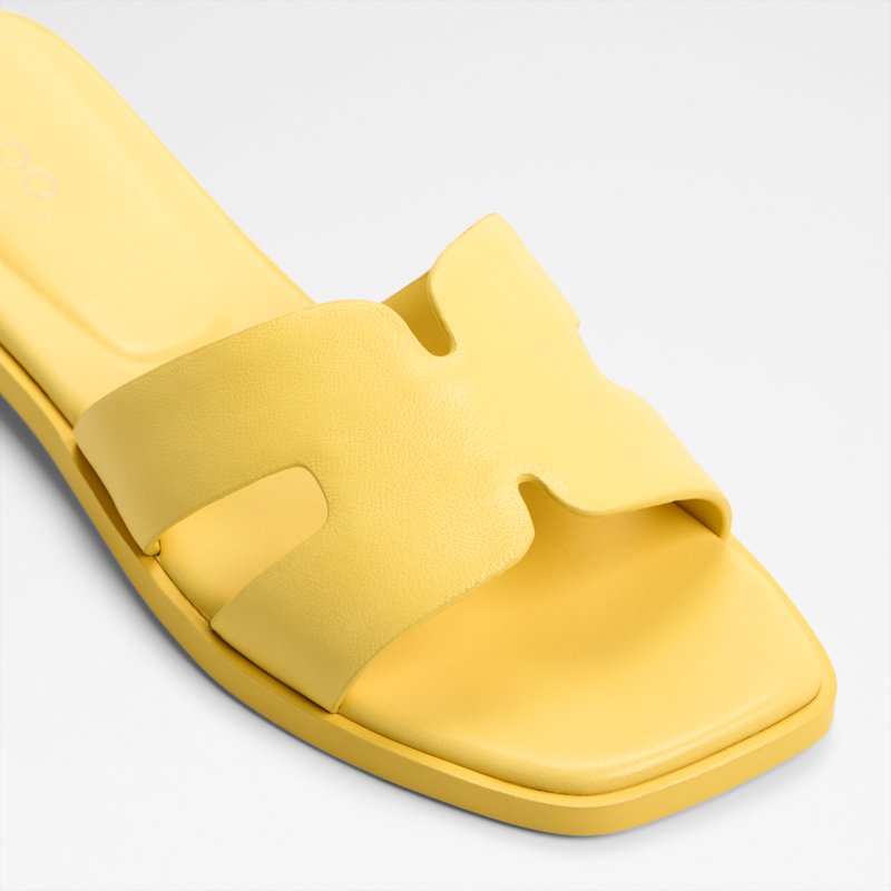 Aldo ravne natikače ITSANDAL LEA SMOOTH - žuta 5