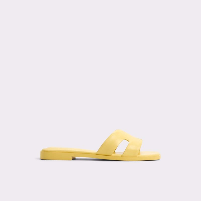 Aldo ravne natikače ITSANDAL LEA SMOOTH - žuta 1