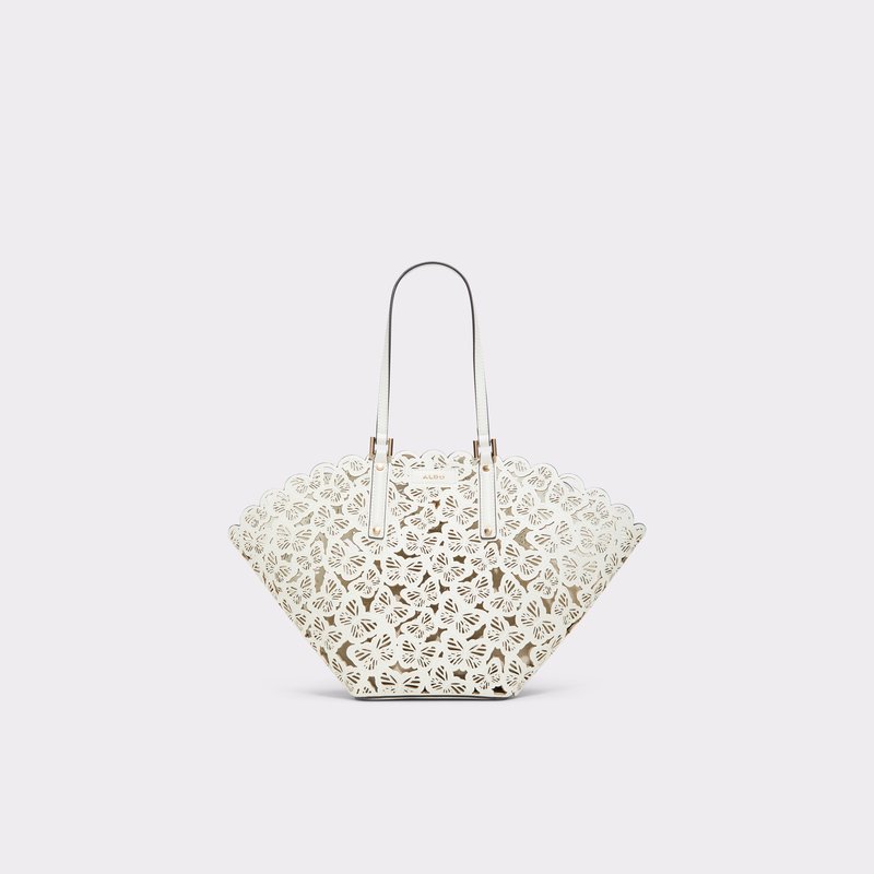 Aldo satchel torbica za nošenje na ramenu ili u ruci JACINTA SYN LASER CUT - bijela 1