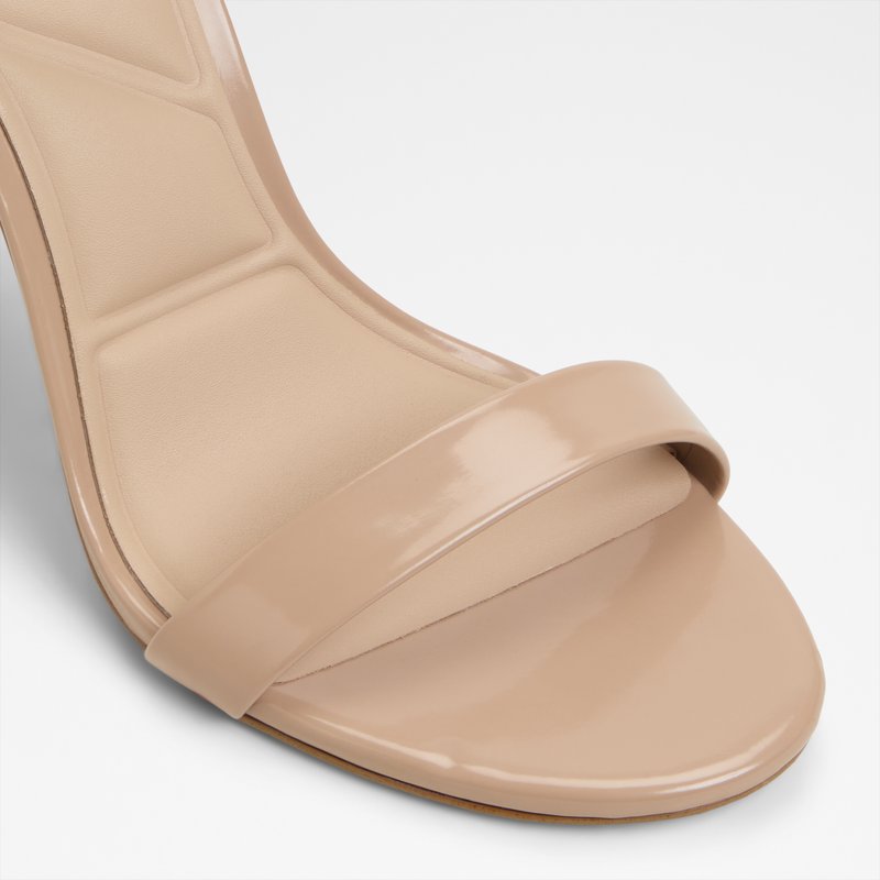 Aldo sandale na visoku petu JACYNTHE SYN SHINY - bež 4