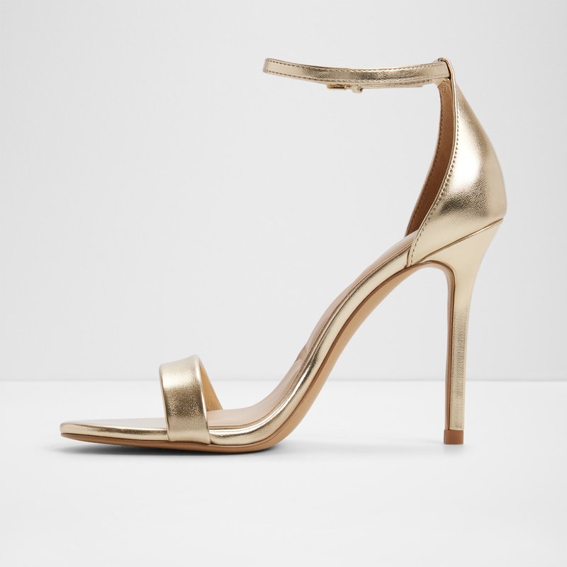 Aldo sandale na visoku petu JACYNTHE SYN METALLIC - zlatna 4