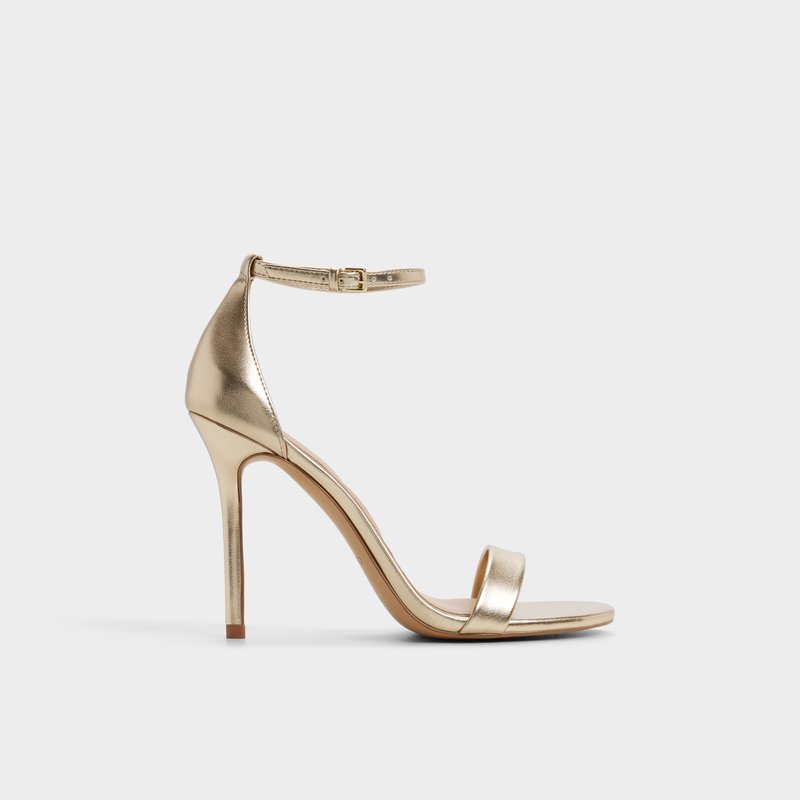 Aldo sandale na visoku petu JACYNTHE SYN METALLIC - zlatna 1