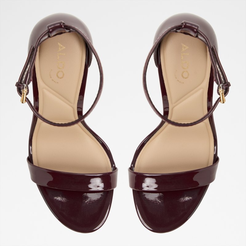 Aldo sandale na visoku petu JACYNTHE SYN PATENT - crvena 6