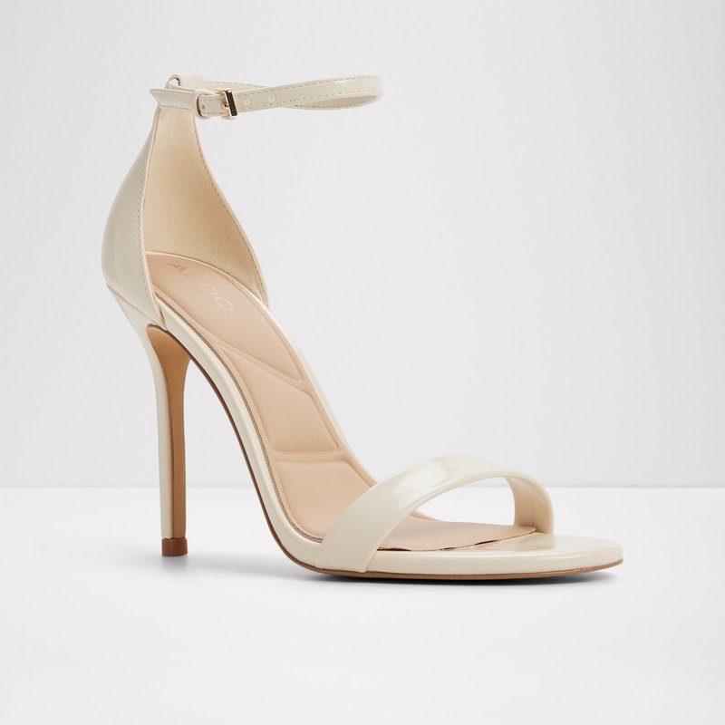 Aldo sandale na visoku petu JACYNTHE SYN SHINY - bijela 4