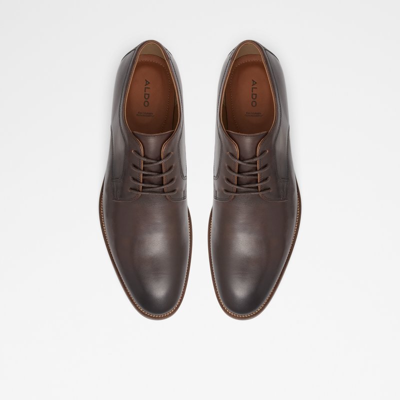 Aldo oxford cipele JARRAHFLEX-W LEA SMOOTH - smeđa 6