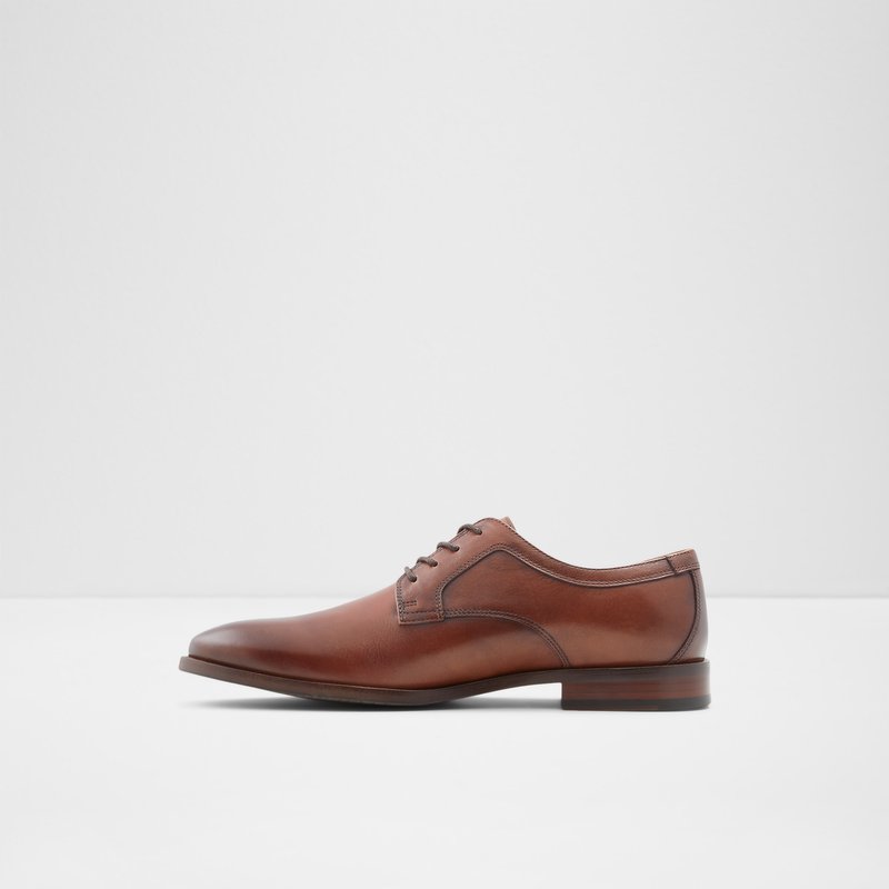 Aldo oxford cipele JARRAHFLEX-W LEA SMOOTH - smeđa 3
