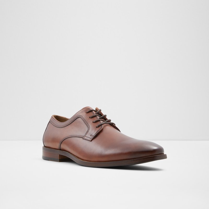 Aldo oxford cipele JARRAHFLEX-W LEA SMOOTH - smeđa 4
