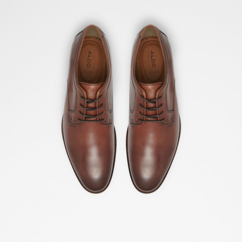 Aldo oxford cipele JARRAHFLEX-W LEA SMOOTH - smeđa 6