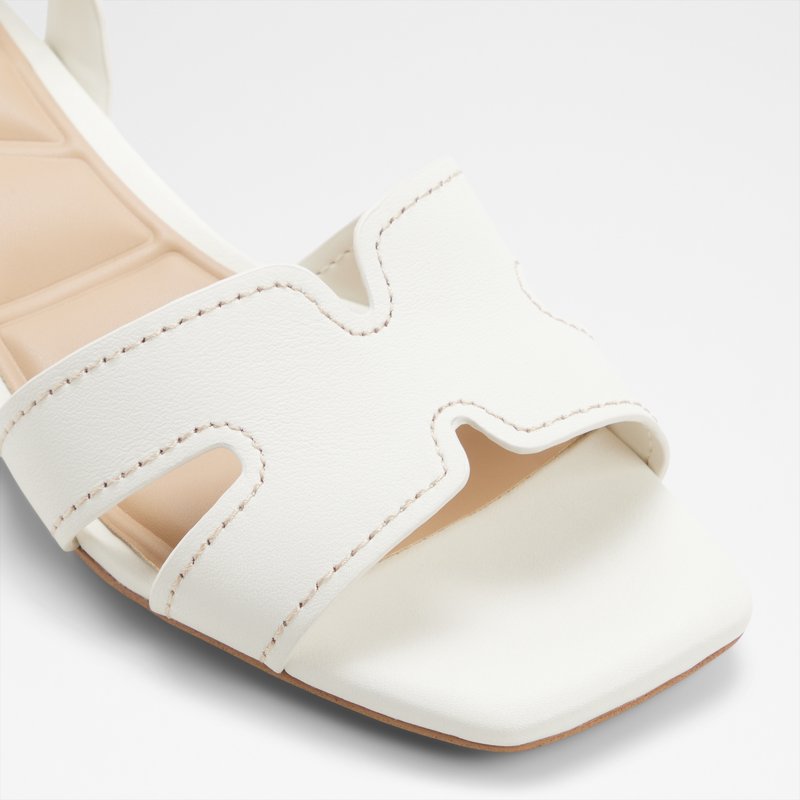 Aldo ravne sandale JAVAMANNON LEA SMOOTH - bijela 4