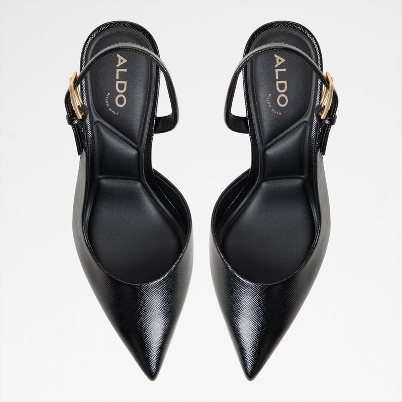 Aldo cipele na srednje visoku petu JEANNY SYN PATENT - crna 5