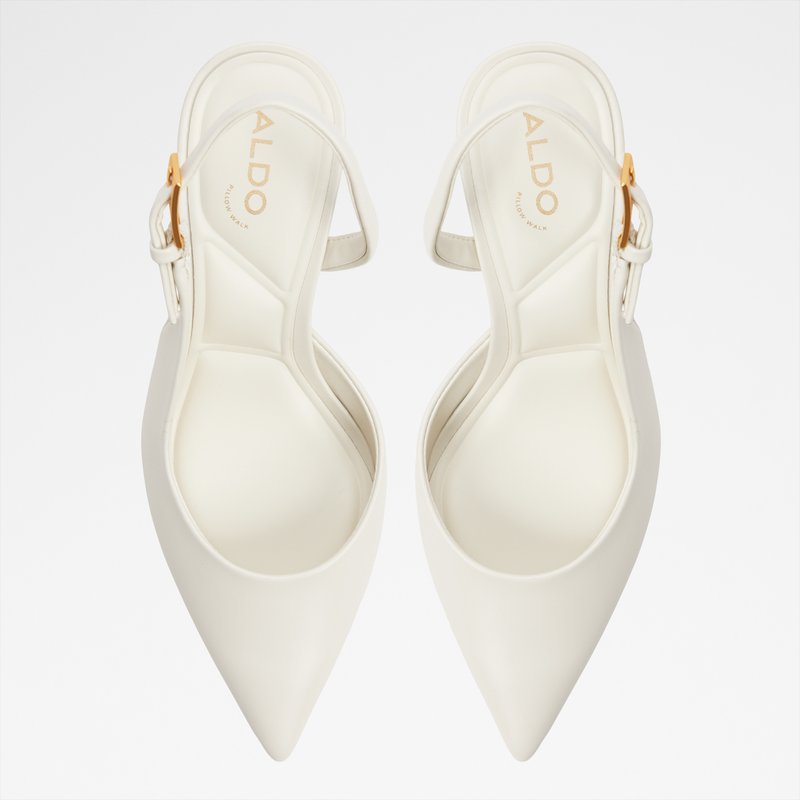 Aldo cipele na srednje visoku petu JEANNY SYN SMOOTH - bijela 5