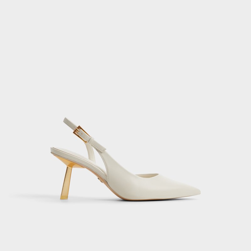 Aldo cipele na srednje visoku petu JEANNY SYN SMOOTH - bijela 1