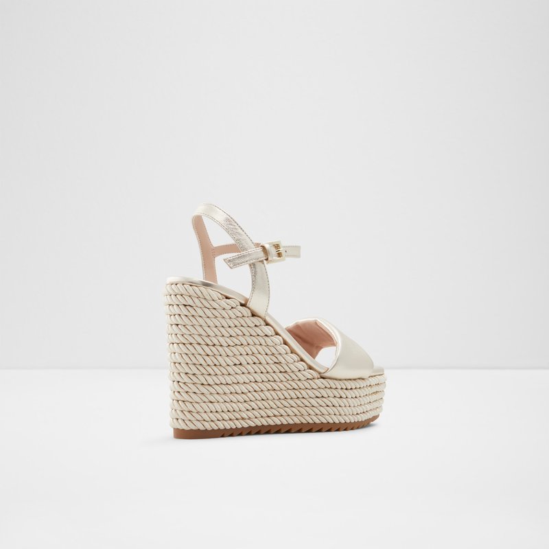 Aldo sandale na punu petu JEIGH LEA METALLIC - žuta 4