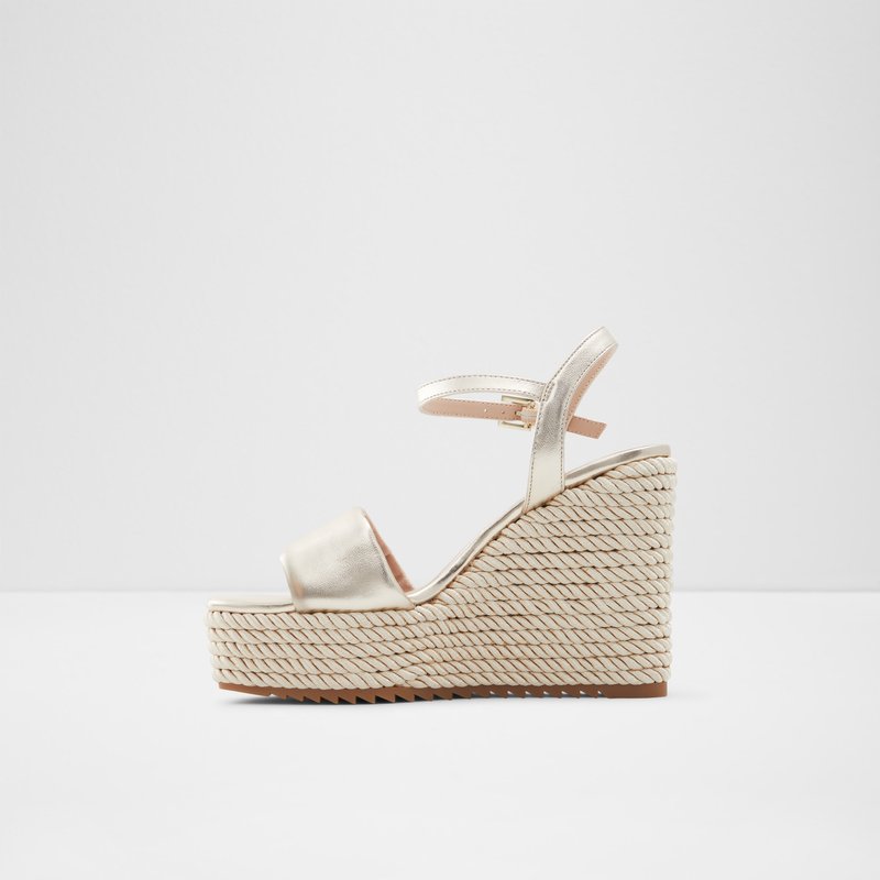 Aldo sandale na punu petu JEIGH LEA METALLIC - žuta 6