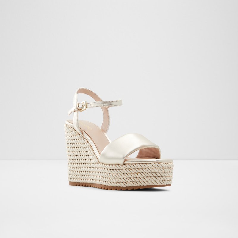 Aldo sandale na punu petu JEIGH LEA METALLIC - žuta 5