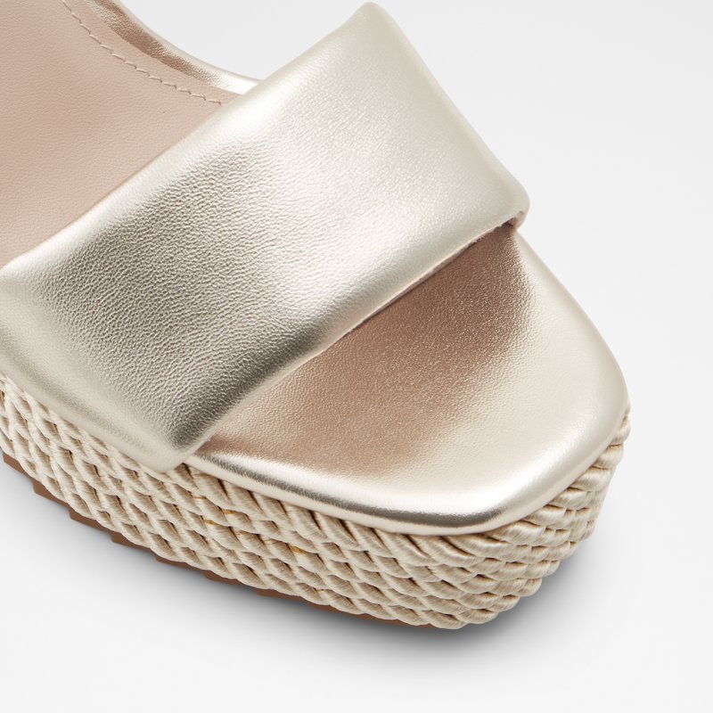 Aldo sandale na punu petu JEIGH LEA METALLIC - žuta 3